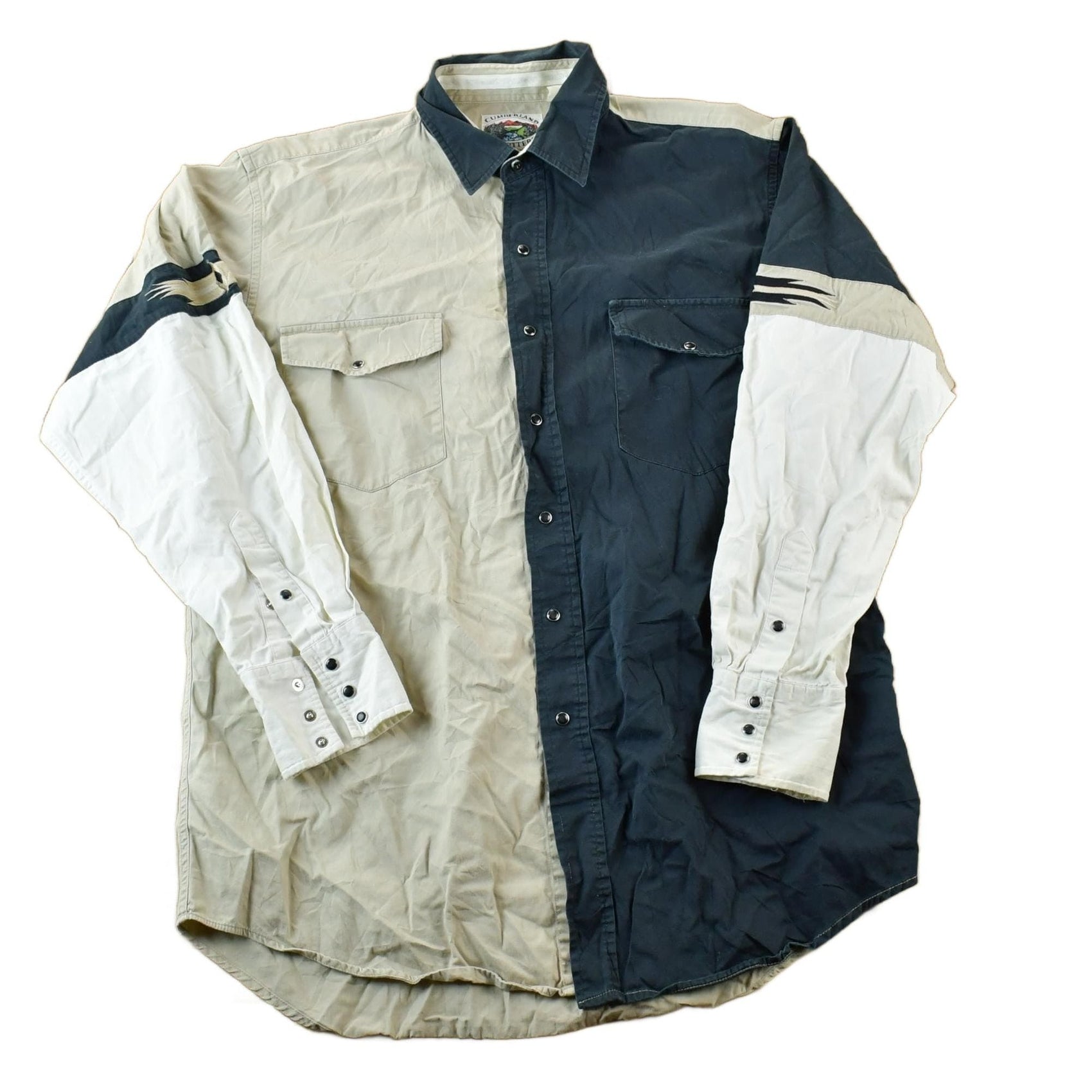 Vintage 90s Cumberland Outfitters Western Button Up Shirt Men's Large from propervintagecanada