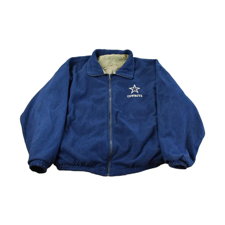 Vintage 90s Dallas Cowboys NFL Fleece Jacket, Men's Large from propervintagecanada
