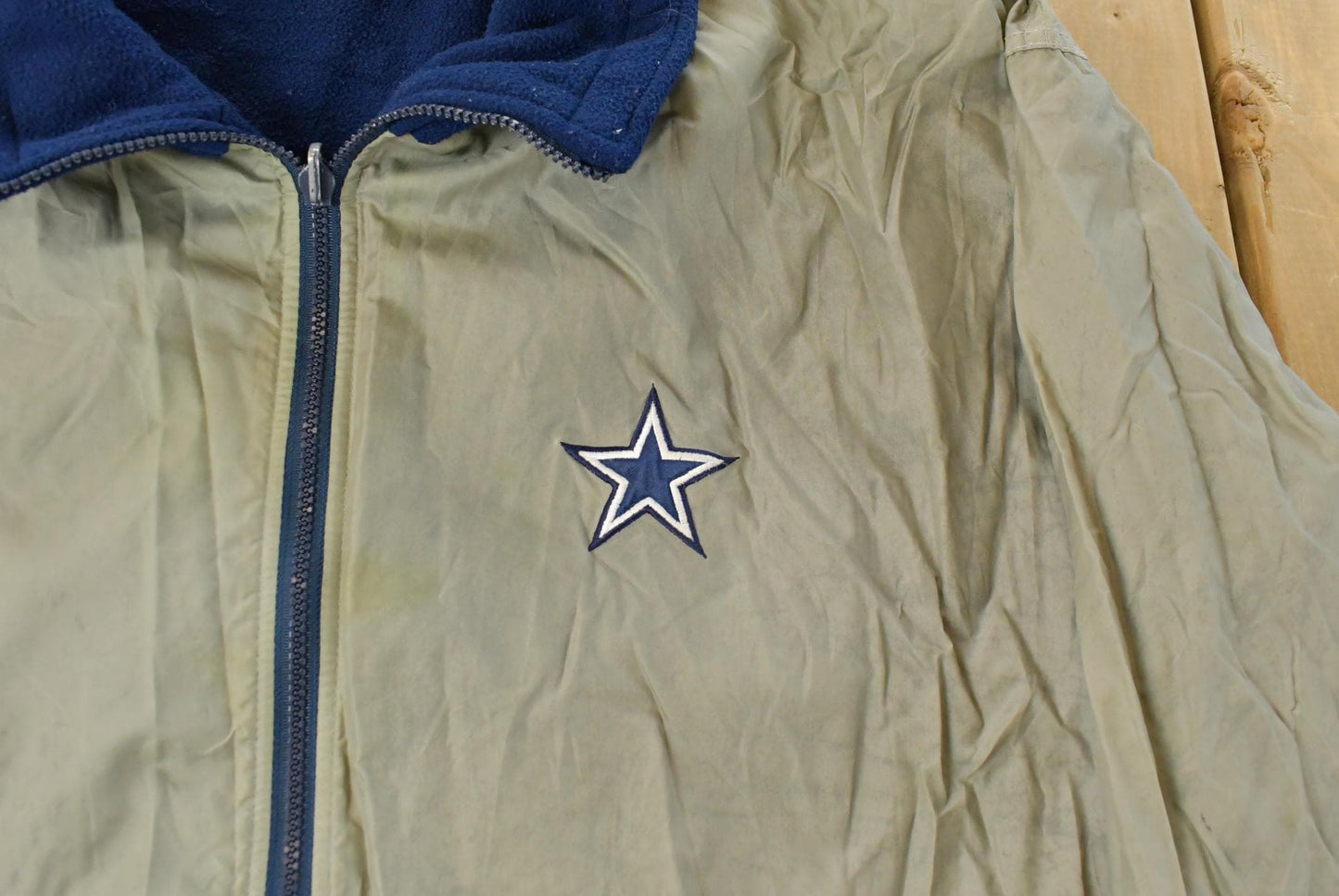 Vintage 90s Dallas Cowboys NFL Fleece Jacket, Men's Large from propervintagecanada