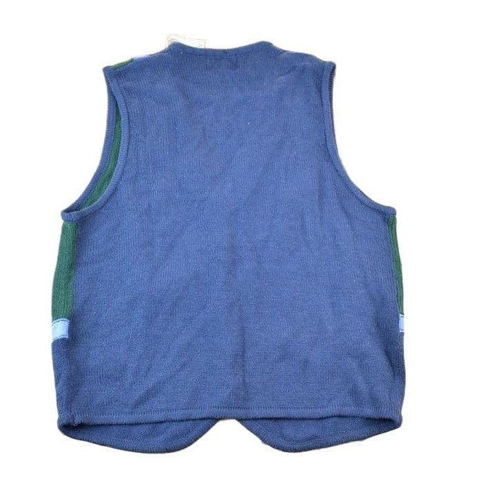 Vintage 90s Embroidered Knit Cardigan Vest Women's S from propervintagecanada