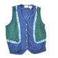 Vintage 90s Embroidered Knit Cardigan Vest Women's S from propervintagecanada