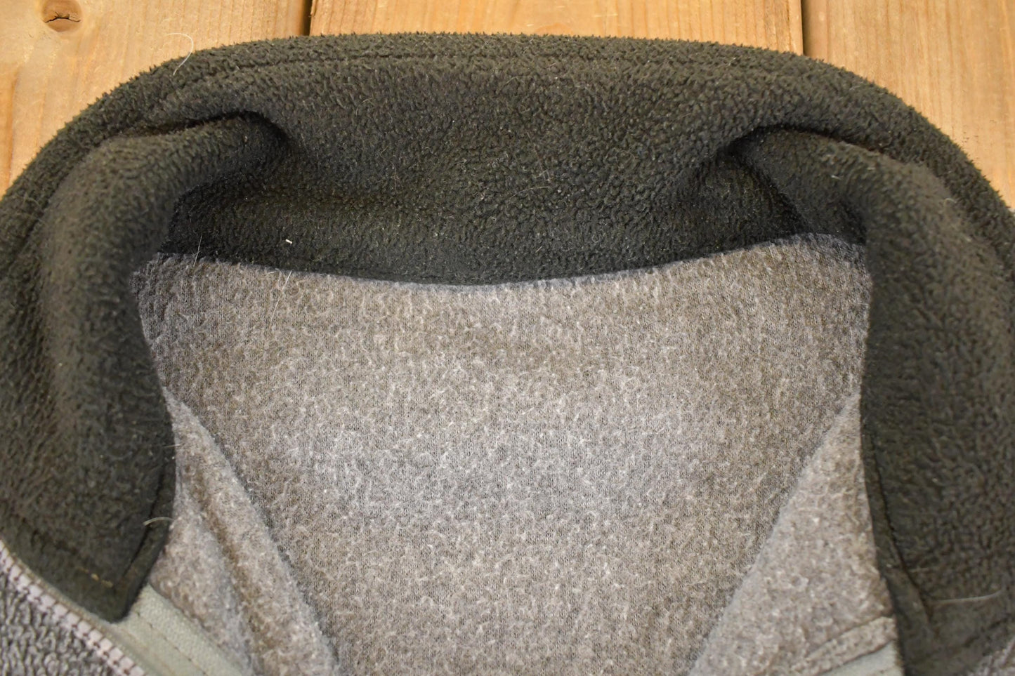 Vintage 90s Fleece Zip Sweater: Victoria Canada, Geometric Pattern, Men's L from propervintagecanada