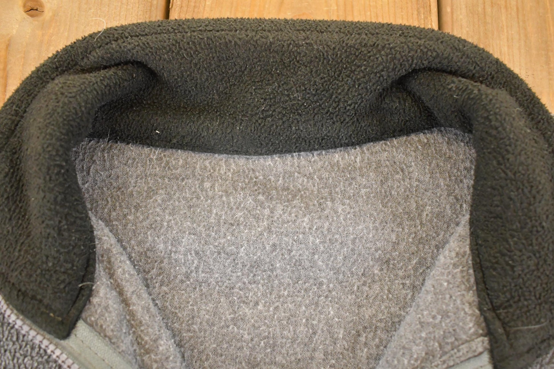 Vintage 90s Fleece Zip Sweater: Victoria Canada, Geometric Pattern, Men's L from propervintagecanada