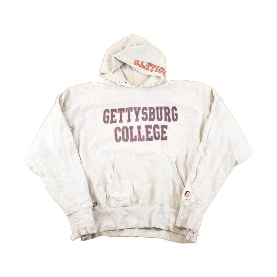 Vintage 90s Gettysburg College Hoodie: NCAA Spellout Sweatshirt, Men's XL from propervintagecanada
