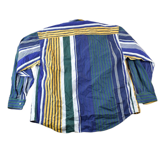 Vintage 90s Guess Classics Striped Button Up Shirt Men's XL