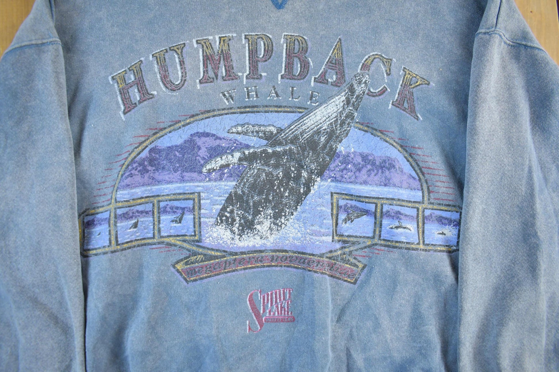 Vintage 90s Humpback Whale Sweatshirt: USA Made Nature Sweater Men's 2XL from propervintagecanada