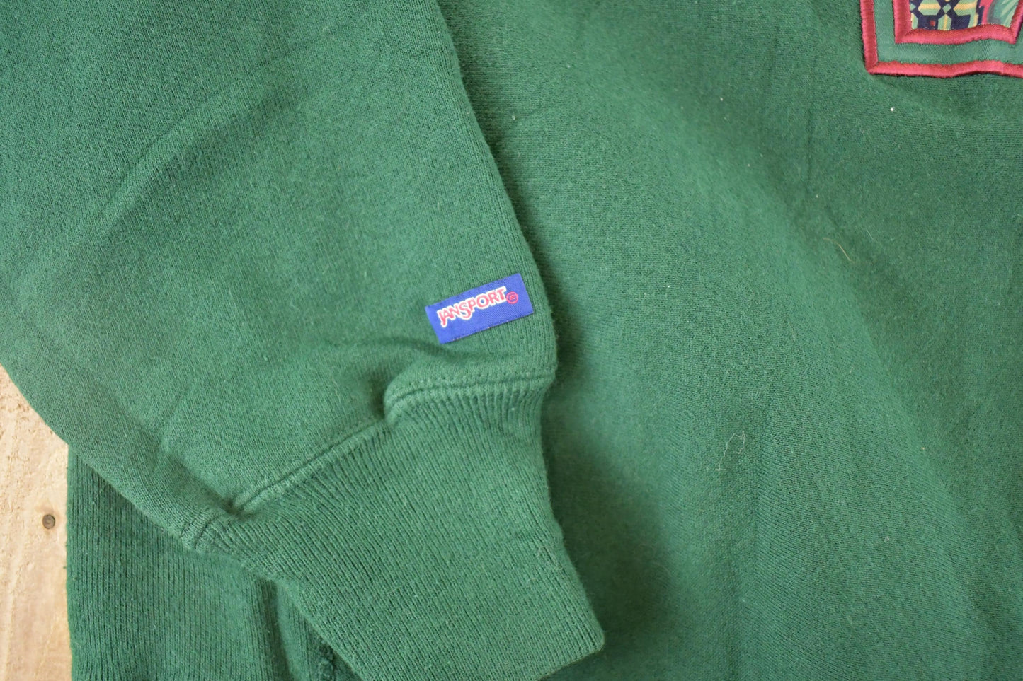 Vintage 90s Jansport Wartburg College Sweatshirt, NCAA Green Crewneck (Men's L) from propervintagecanada