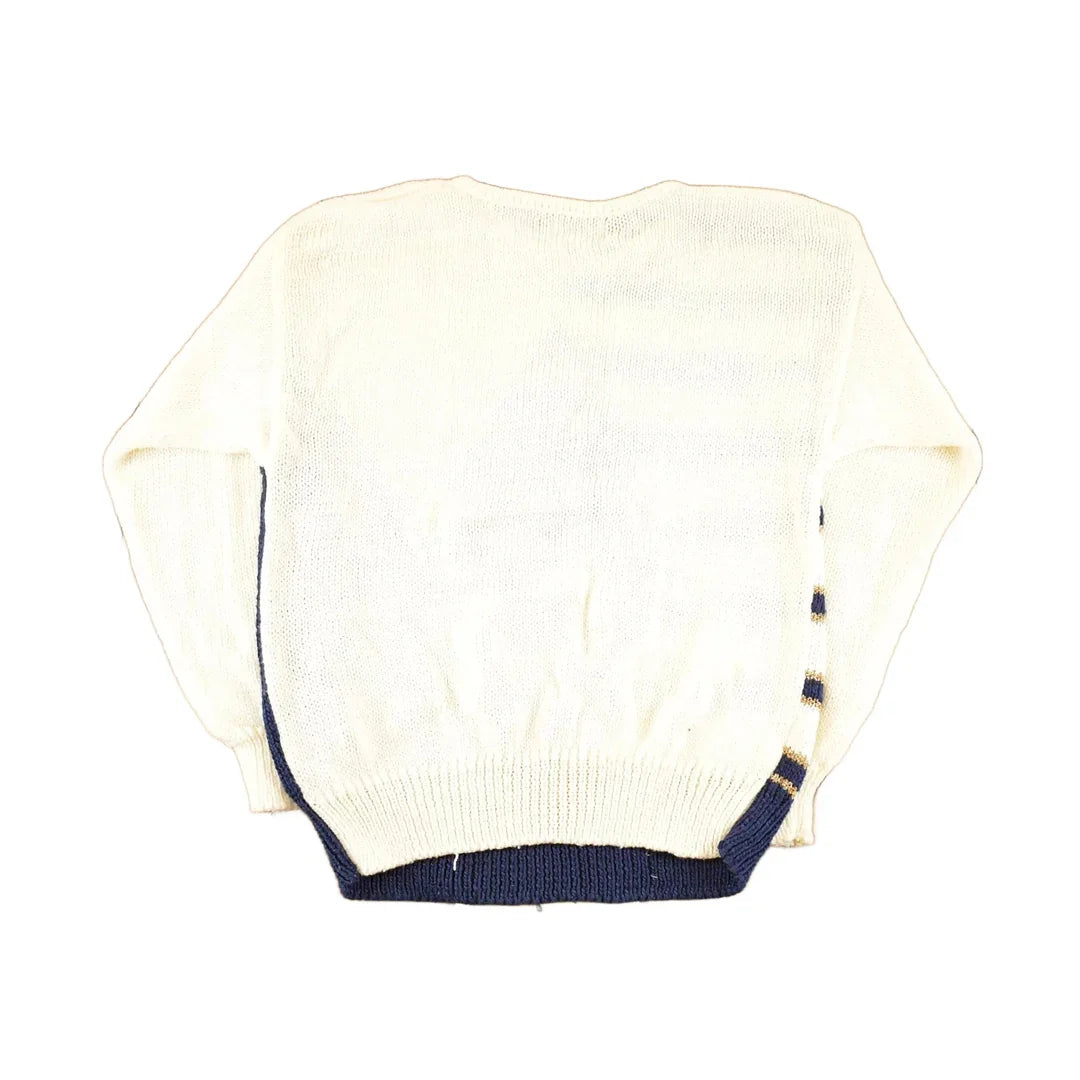 Vintage 90s Koret Knit Sweater: Abstract 3D Pattern, Women's M from propervintagecanada