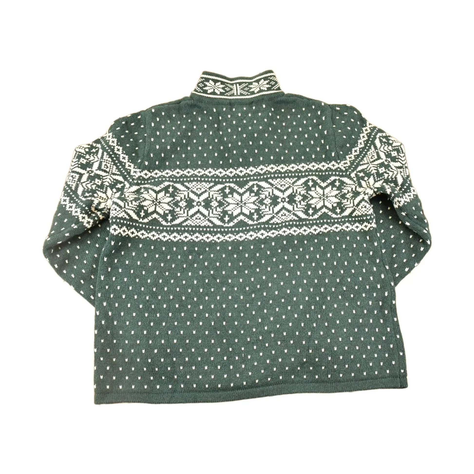 Vintage 90s Lands' End Quarter Zip Sweater: Abstract Pattern, Women's M from propervintagecanada