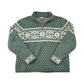 Vintage 90s Lands' End Quarter Zip Sweater: Abstract Pattern, Women's M from propervintagecanada