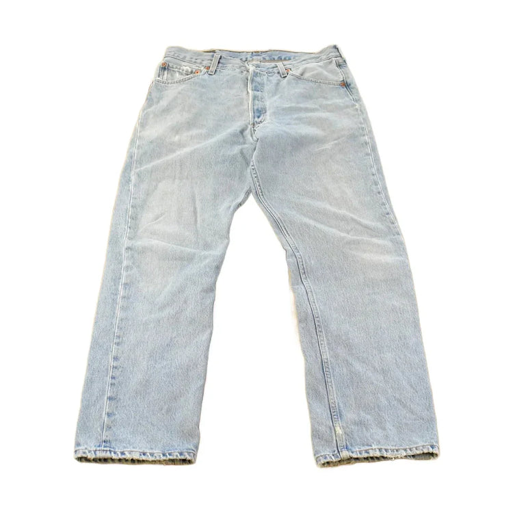 Vintage 90s Levi's 501 Original Distressed Denim Jeans Men's 34 x 29 from propervintagecanada