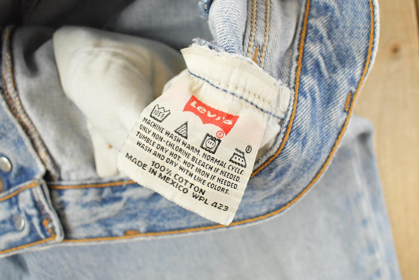 Vintage 90s Levi's 501 Original Distressed Denim Jeans Men's 34 x 29 from propervintagecanada