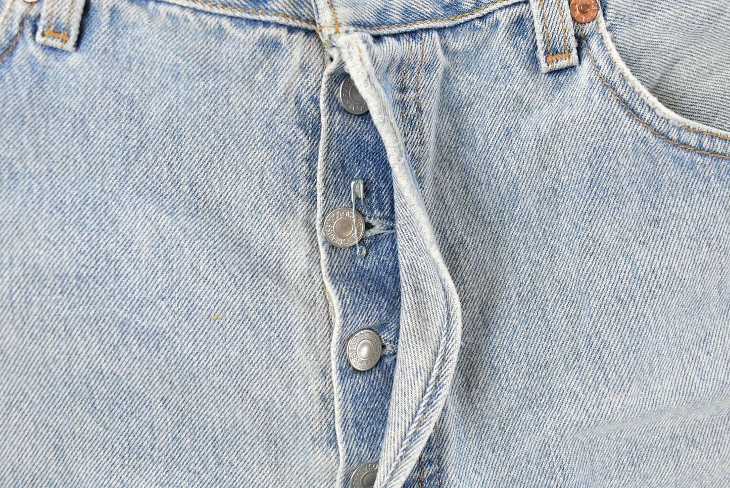 Vintage 90s Levi's 501 Original Distressed Denim Jeans Men's 34 x 29 from propervintagecanada