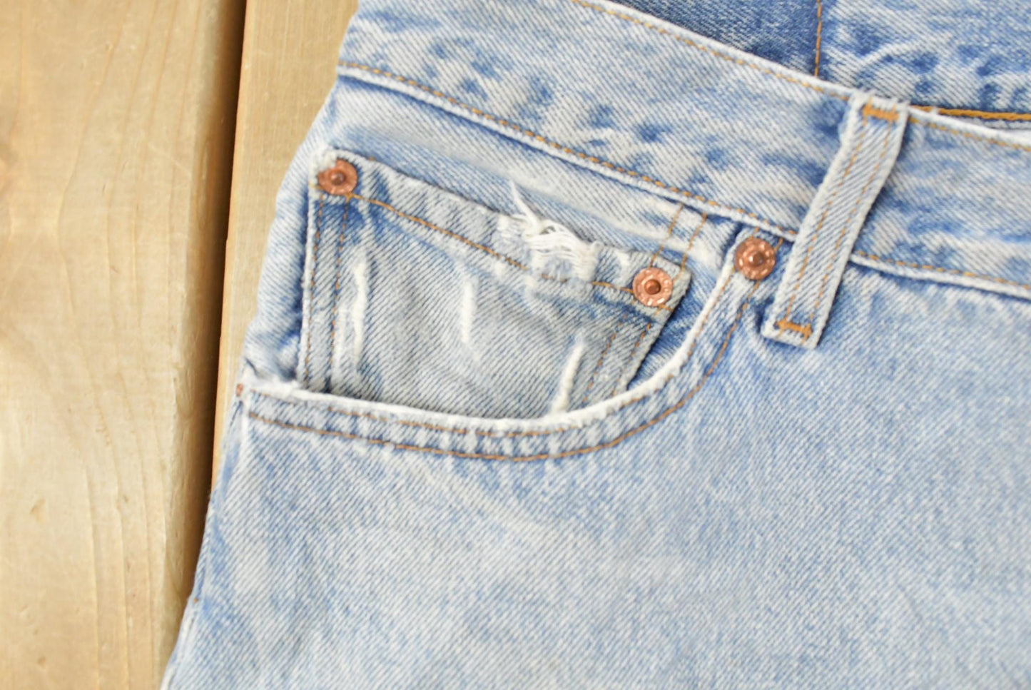 Vintage 90s Levi's 501 Original Distressed Denim Jeans Men's 34 x 29 from propervintagecanada