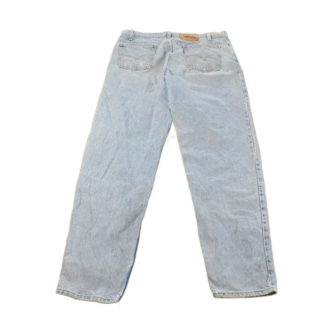 Vintage 90s Levi's 550 Jeans: Relaxed Tapered Fit Men's 36x35 from propervintagecanada