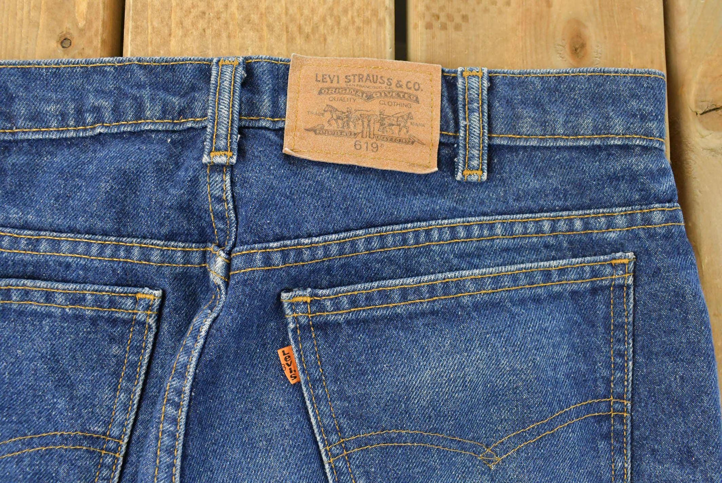 Vintage 90s Levi's Orange Tab 619 Denim Jeans Men's 33 x 27 from propervintagecanada