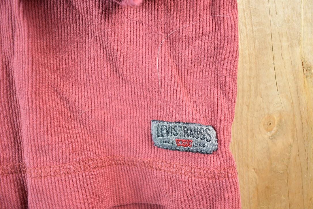 Vintage 90s Levis Knit Henley Sweater Mens Small from propervintagecanada
