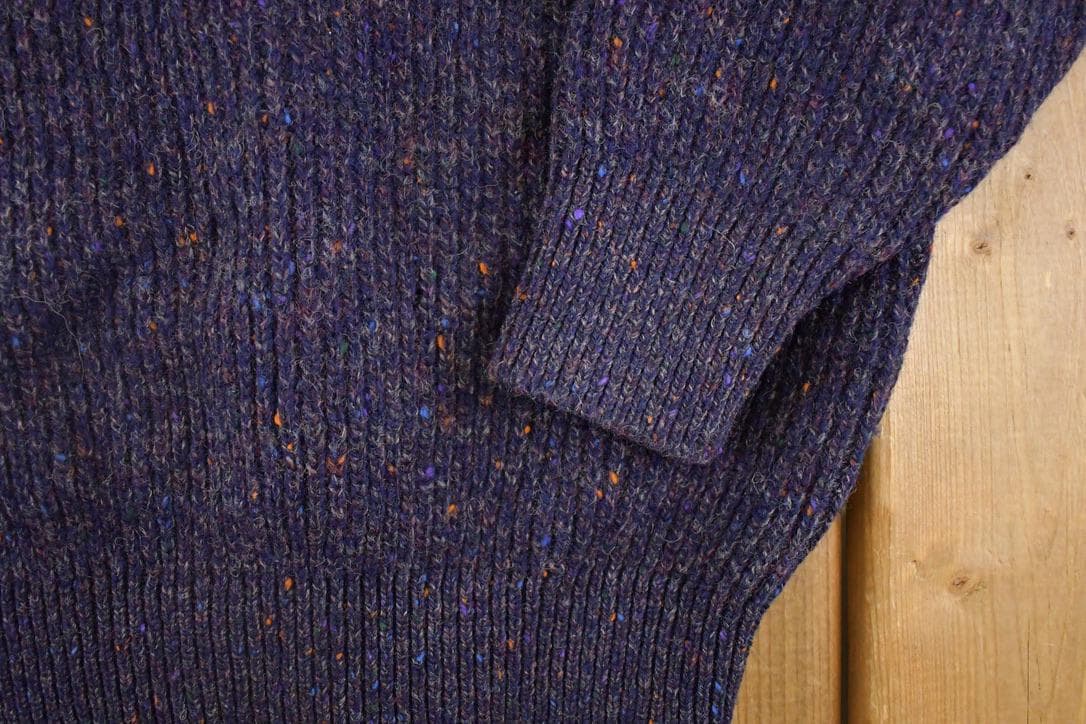 Vintage 90s Lord Jeff Wool Knit Sweater, Abstract Pattern (Men's L) from propervintagecanada