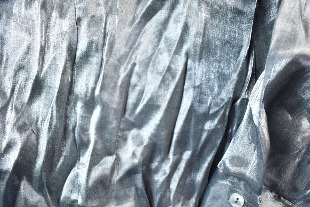 Vintage 90s Metallic Button-Up Shirt Women's S from propervintagecanada