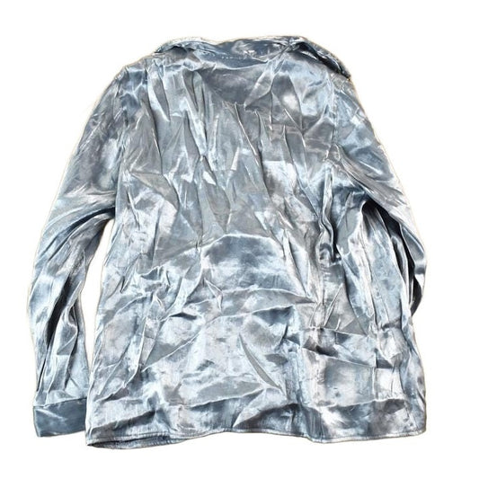 Vintage 90s Metallic Button-Up Shirt Women's S from propervintagecanada
