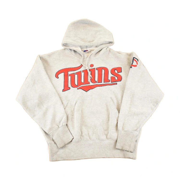 Vintage 90s Minnesota Twins Hoodie - MLB Raglan Sweatshirt from propervintagecanada