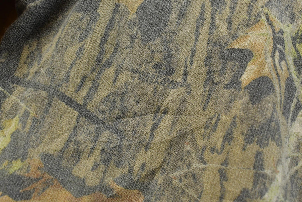 Vintage 90s Mossy Oak Break Up Camo Crewneck Sweatshirt XL Made USA from propervintagecanada