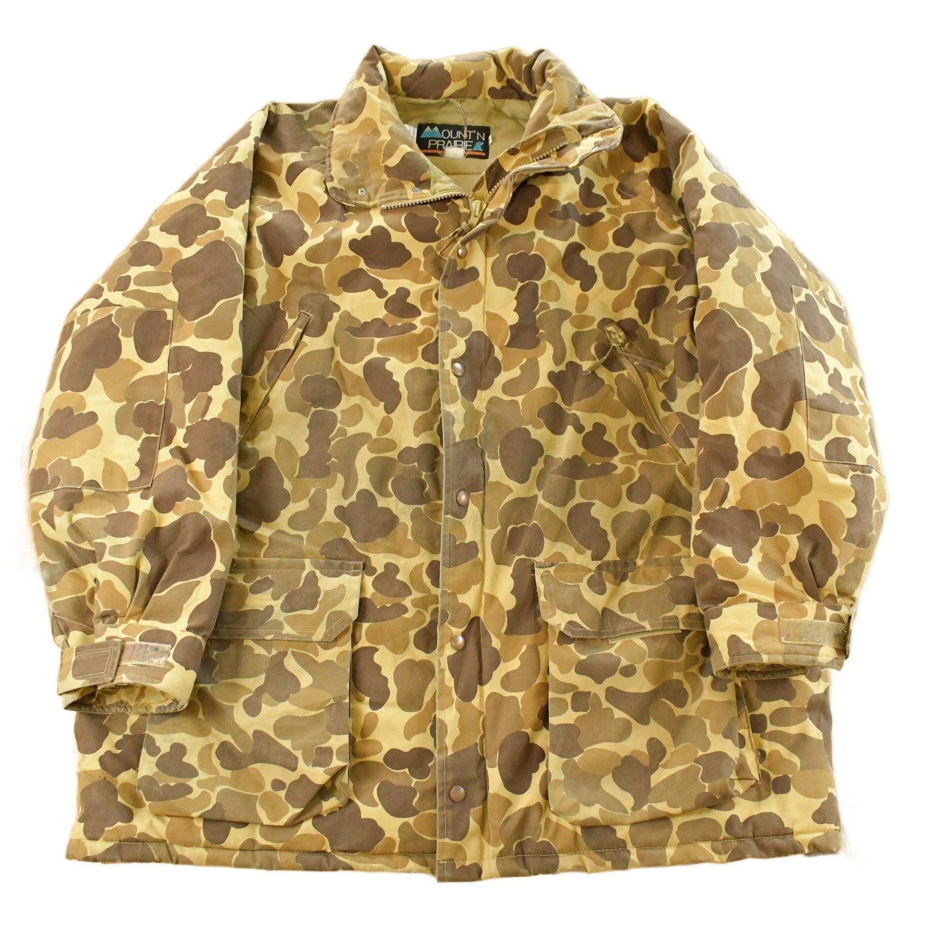 Vintage 90s Mountain Prairie Duck Camo Jacket Men's 3XL from propervintagecanada