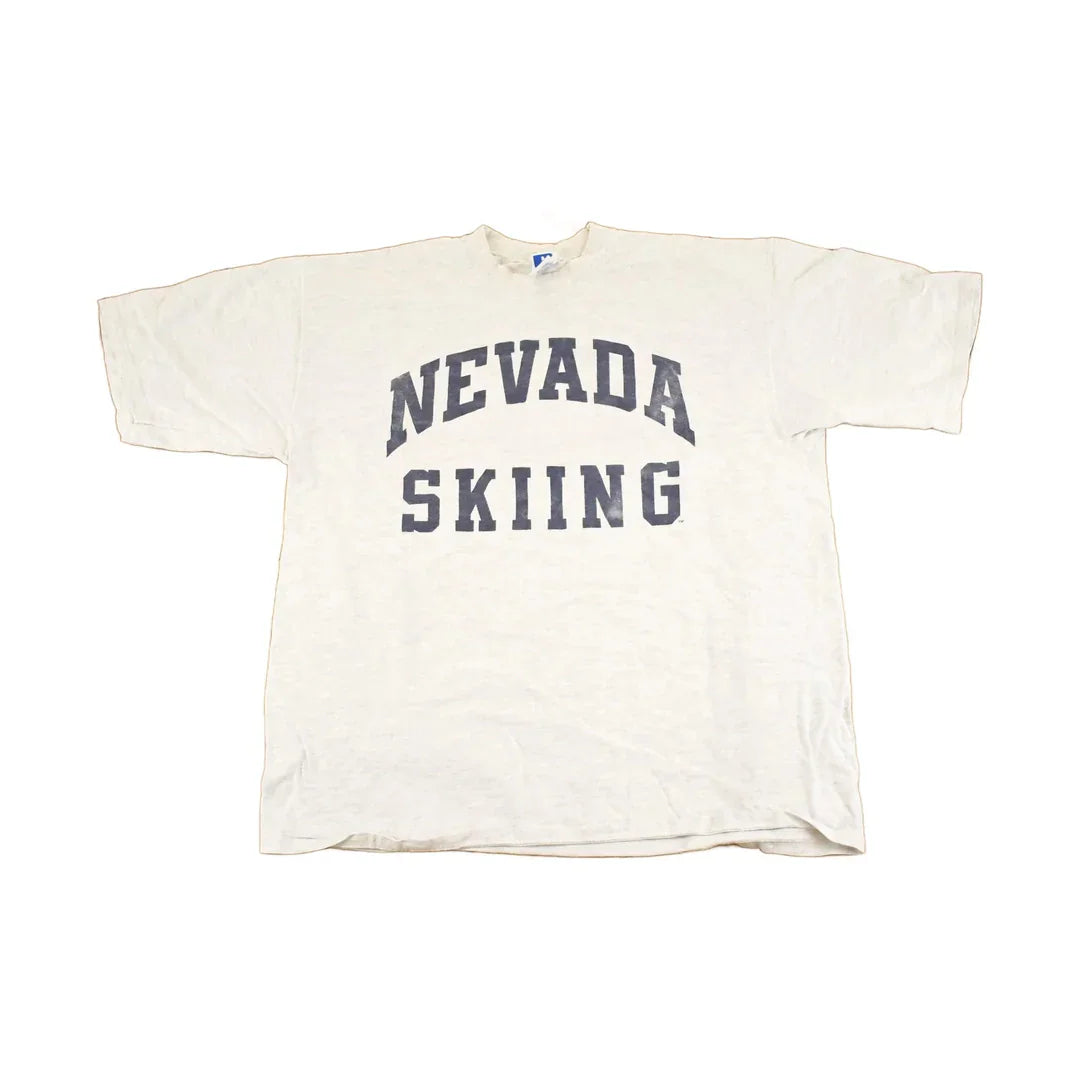 Vintage 90s Nevada Skiing T-Shirt, Russell Athletic, Made in USA from propervintagecanada