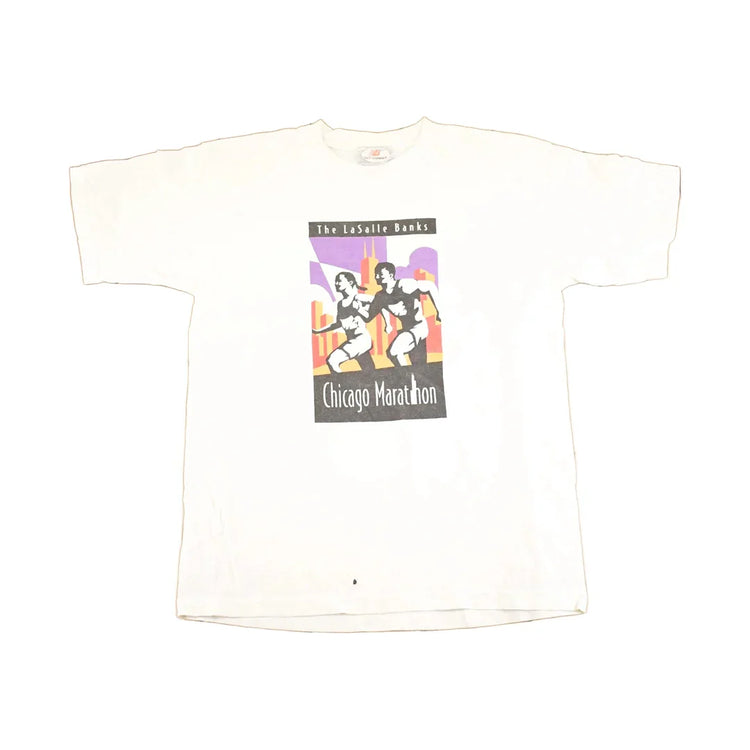 Vintage 90s New Balance Chicago Marathon T-Shirt, Men's L, Single Stitch from propervintagecanada