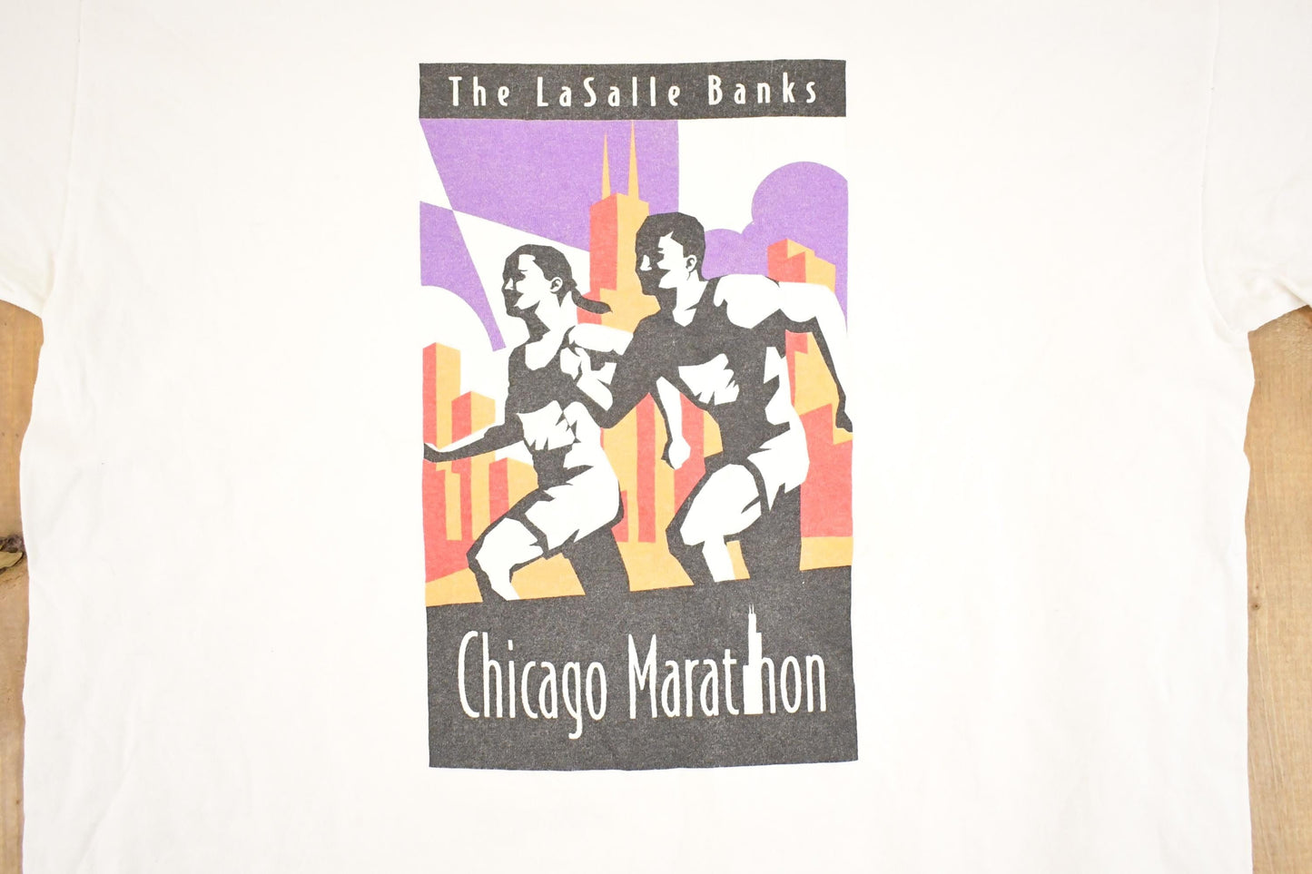 Vintage 90s New Balance Chicago Marathon T-Shirt, Men's L, Single Stitch from propervintagecanada