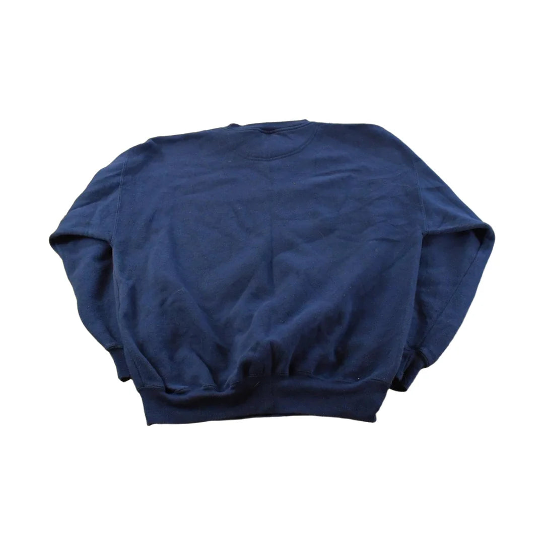 Vintage 90s Notre Dame Fighting Irish Crewneck Sweatshirt ��� Embroidered NCAA Apparel from propervintagecanada