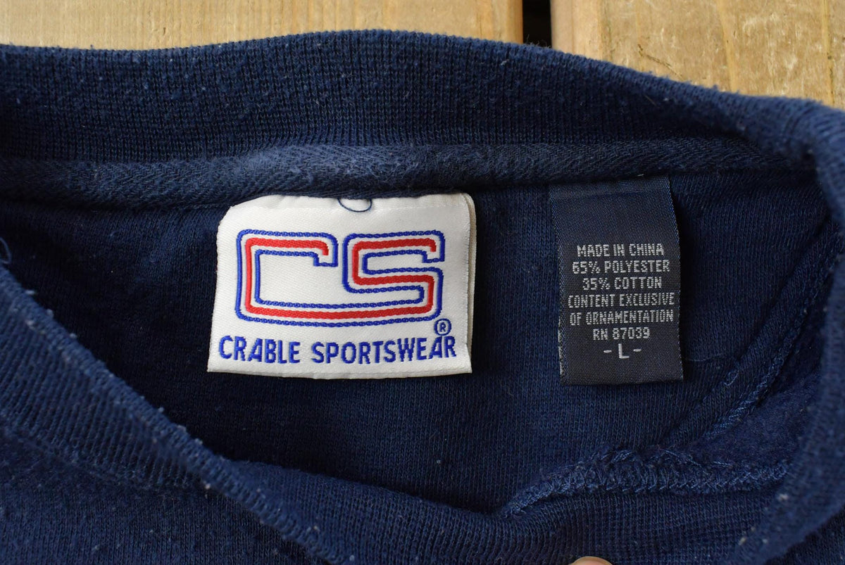 Vintage 90s Notre Dame Fighting Irish Crewneck Sweatshirt ��� Embroidered NCAA Apparel from propervintagecanada