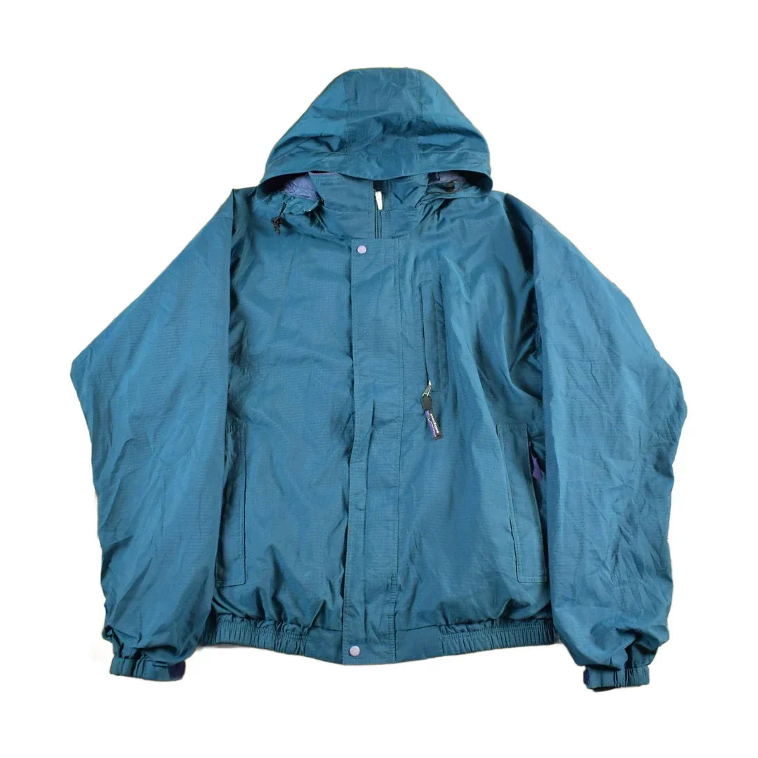 Vintage 90s Patagonia Hooded Jacket: Lightweight Full Zip, Men's Medium from propervintagecanada