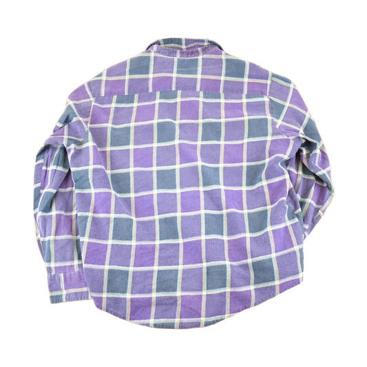 Vintage 90s Plaid Button Up Shirt, Men's XL Purple Flannel from propervintagecanada
