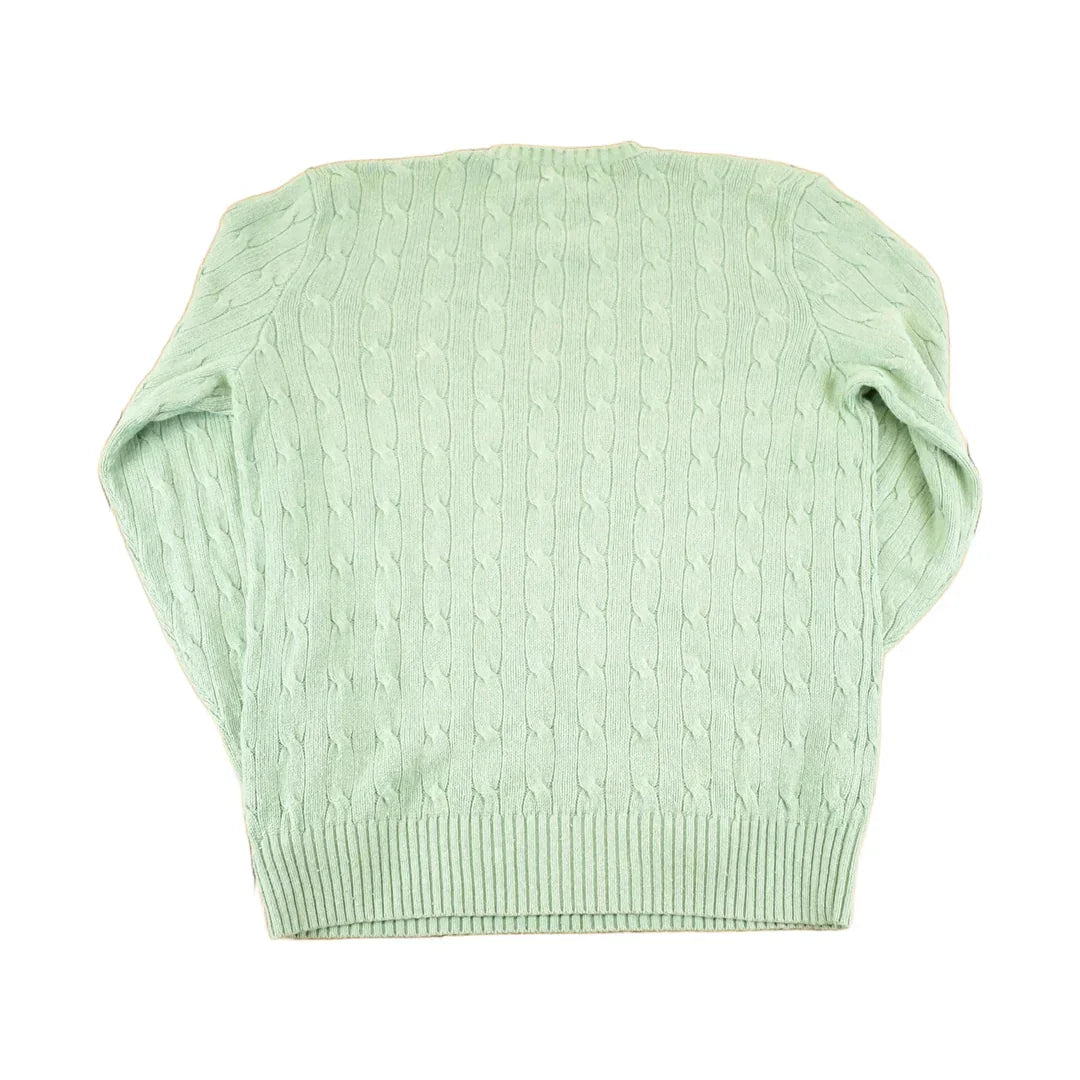 Vintage 90s Polo Ralph Lauren Cable Knit Sweater, Men's M from propervintagecanada