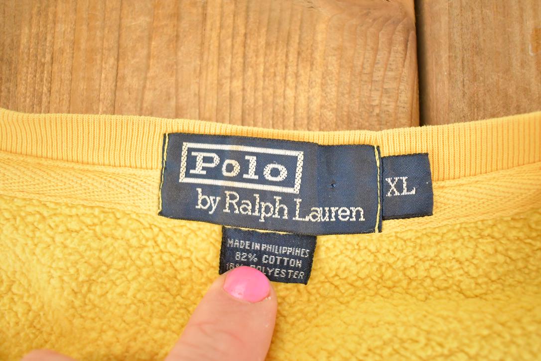 Vintage 90s Polo Ralph Lauren Crewneck Sweatshirt, Men's XXL from propervintagecanada