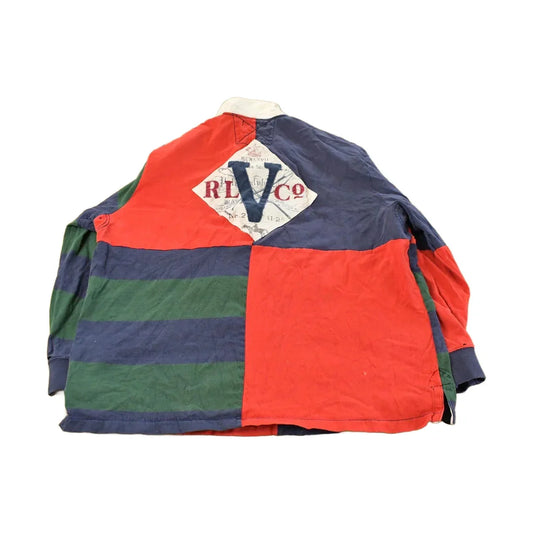 Vintage 90s Polo Ralph Lauren Rugby Shirt, Men's 2XL Color Block from propervintagecanada