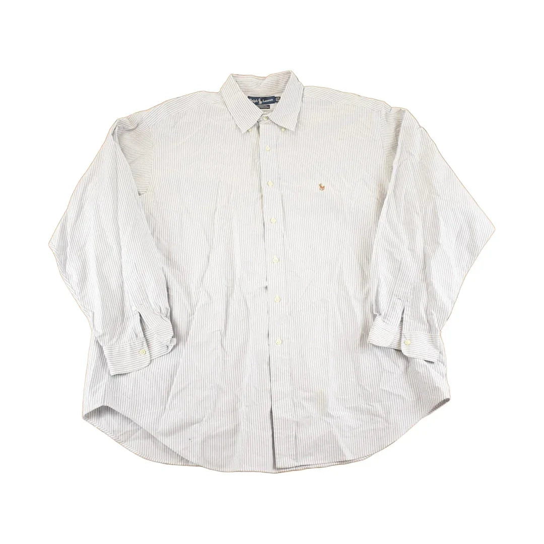 Vintage 90s Polo Ralph Lauren Striped Button-Up Shirt, Men's XXL from propervintagecanada
