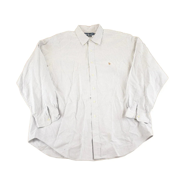 Vintage 90s Polo Ralph Lauren Striped Button-Up Shirt, Men's XXL from propervintagecanada