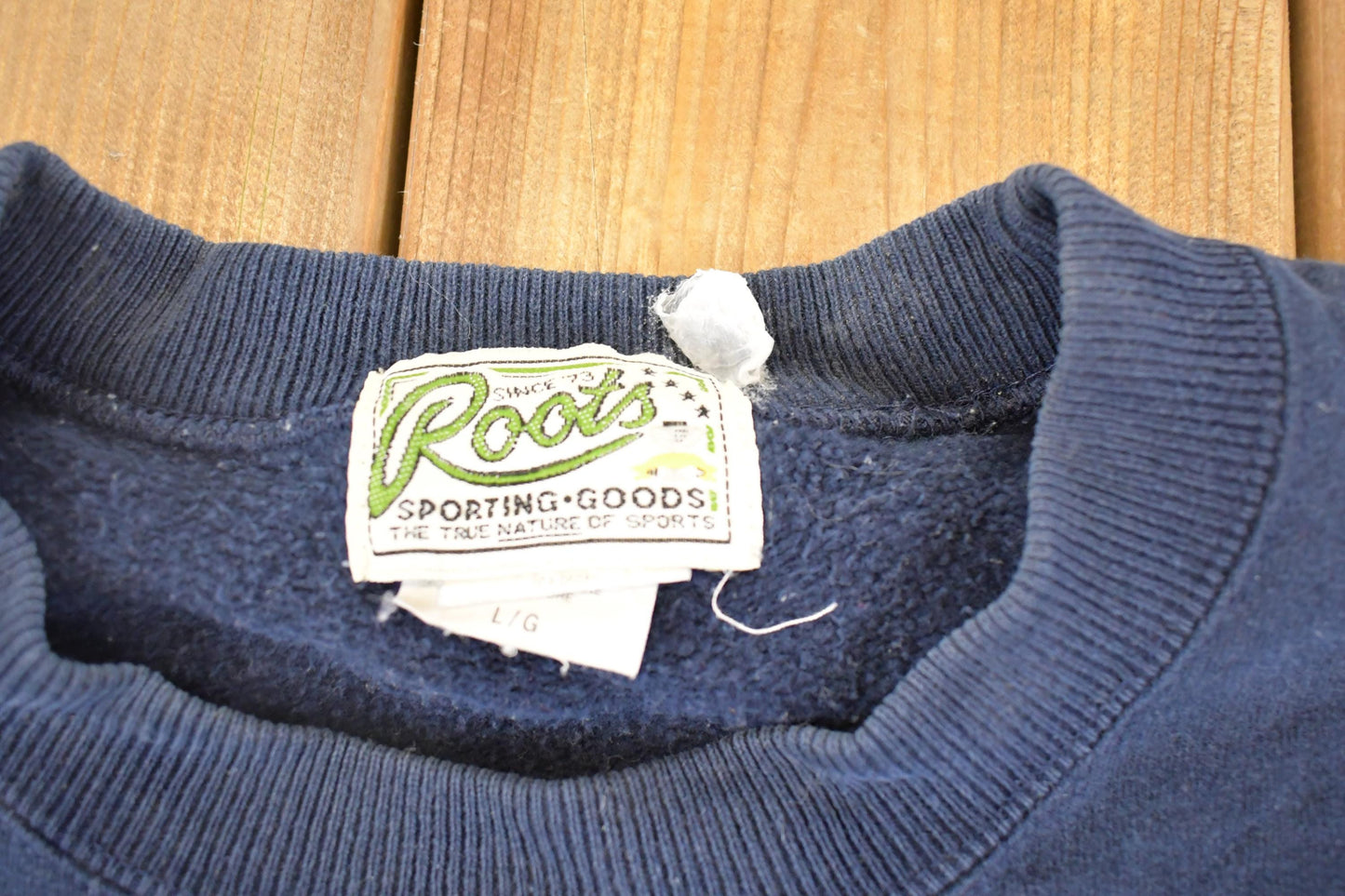 Vintage 90s Roots Sporting Goods Sweatshirt, Canoe Graphic Men's XL from propervintagecanada