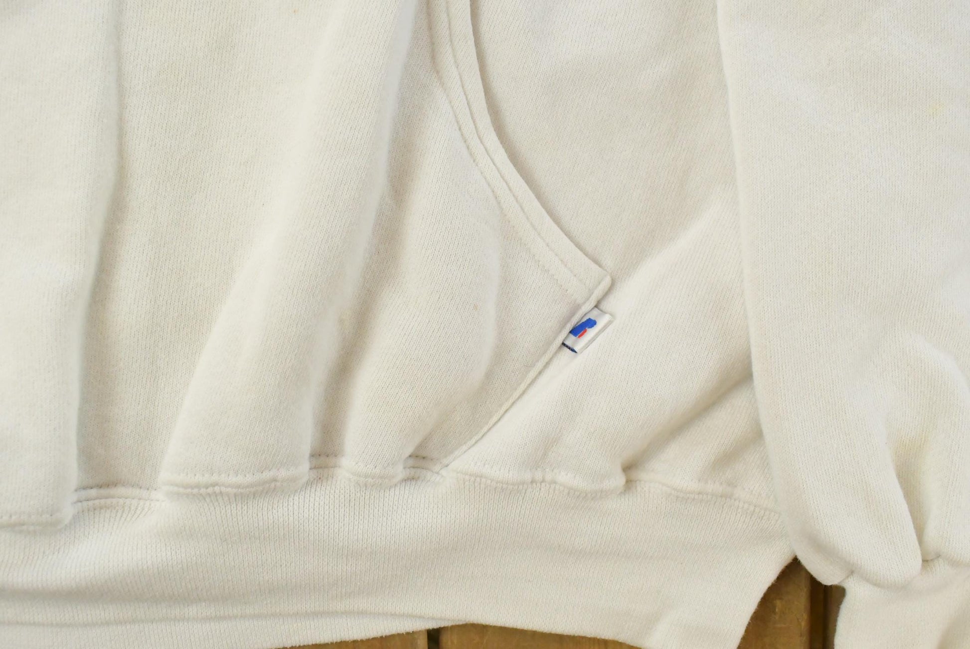 Vintage 90s Russell Athletics Blank Hoodie Sweatshirt Men's XL from propervintagecanada