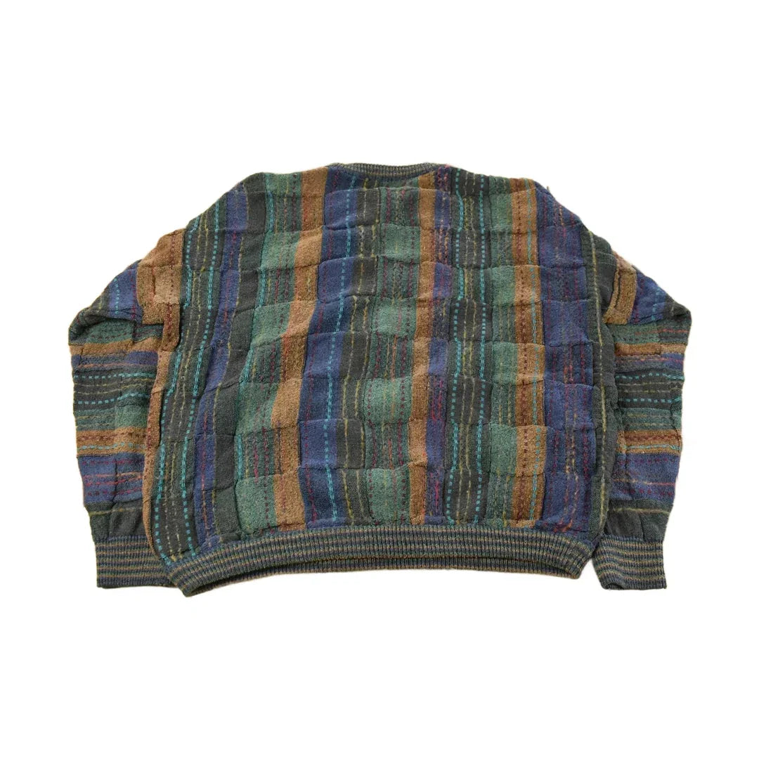Vintage 90s Tosani Cable Knit Sweater Wool Blend Men's Large from propervintagecanada