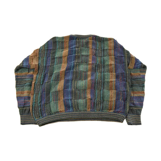 Vintage 90s Tosani Cable Knit Sweater Wool Blend Men's Large from propervintagecanada