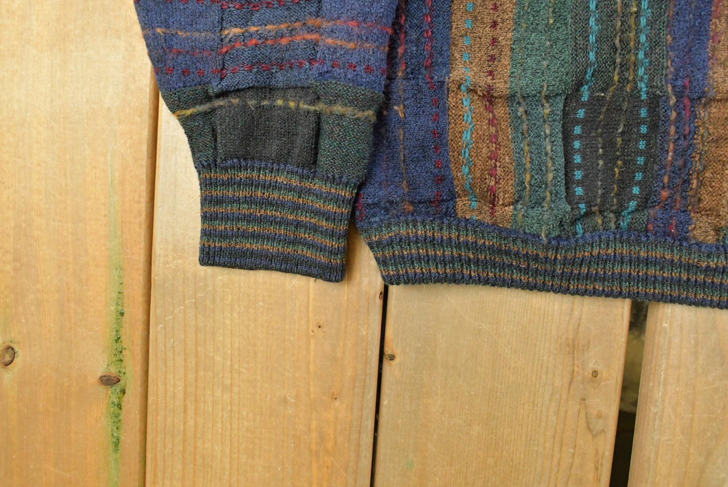 Vintage 90s Tosani Cable Knit Sweater Wool Blend Men's Large from propervintagecanada