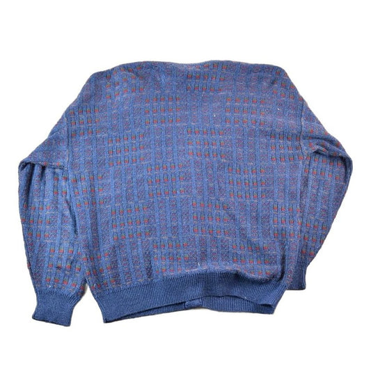 Vintage 90s Van Heusen Knit Cardigan Sweater Mens XL from propervintagecanada