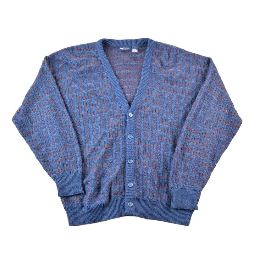 Vintage 90s Van Heusen Knit Cardigan Sweater Mens XL from propervintagecanada