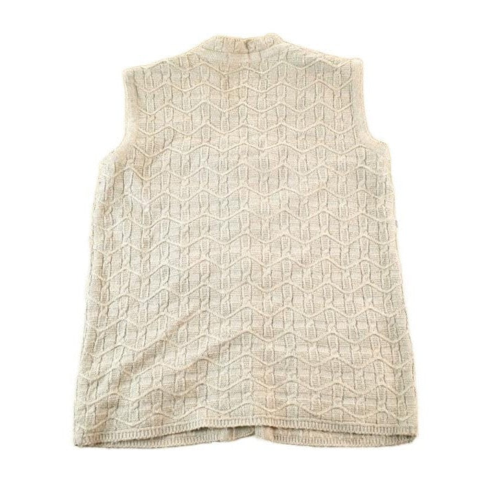 Vintage 90s Wool Knit Cardigan Vest Chunky Button Up Women's S from propervintagecanada