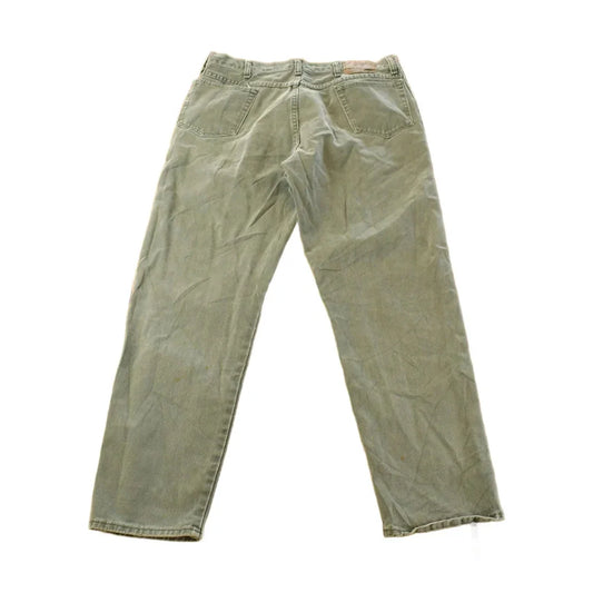 Vintage 90s Wrangler Green Denim Jeans, Men's 34x30 from propervintagecanada
