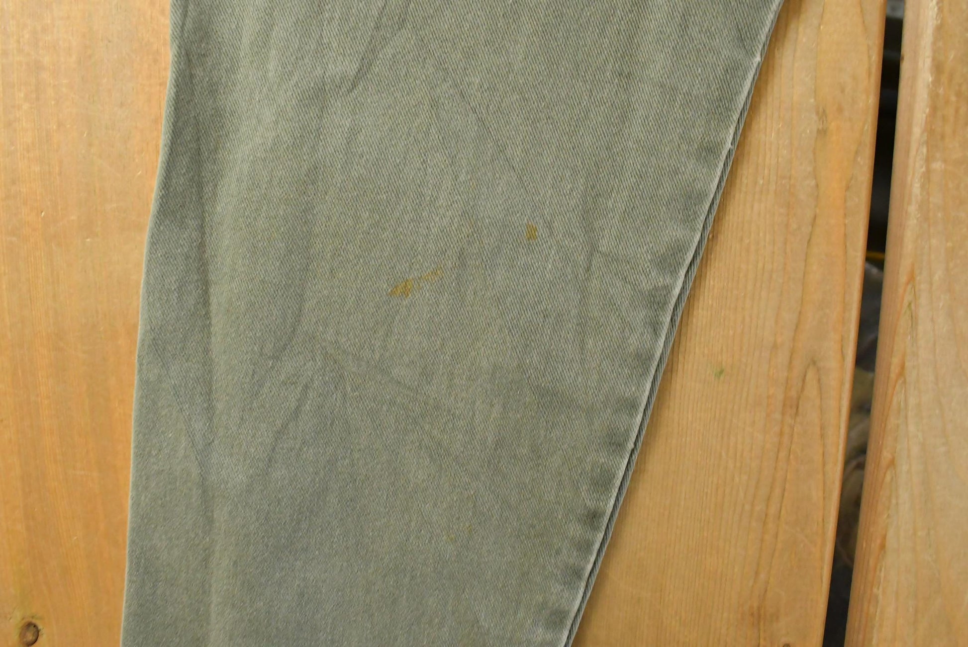 Vintage 90s Wrangler Green Denim Jeans, Men's 34x30 from propervintagecanada