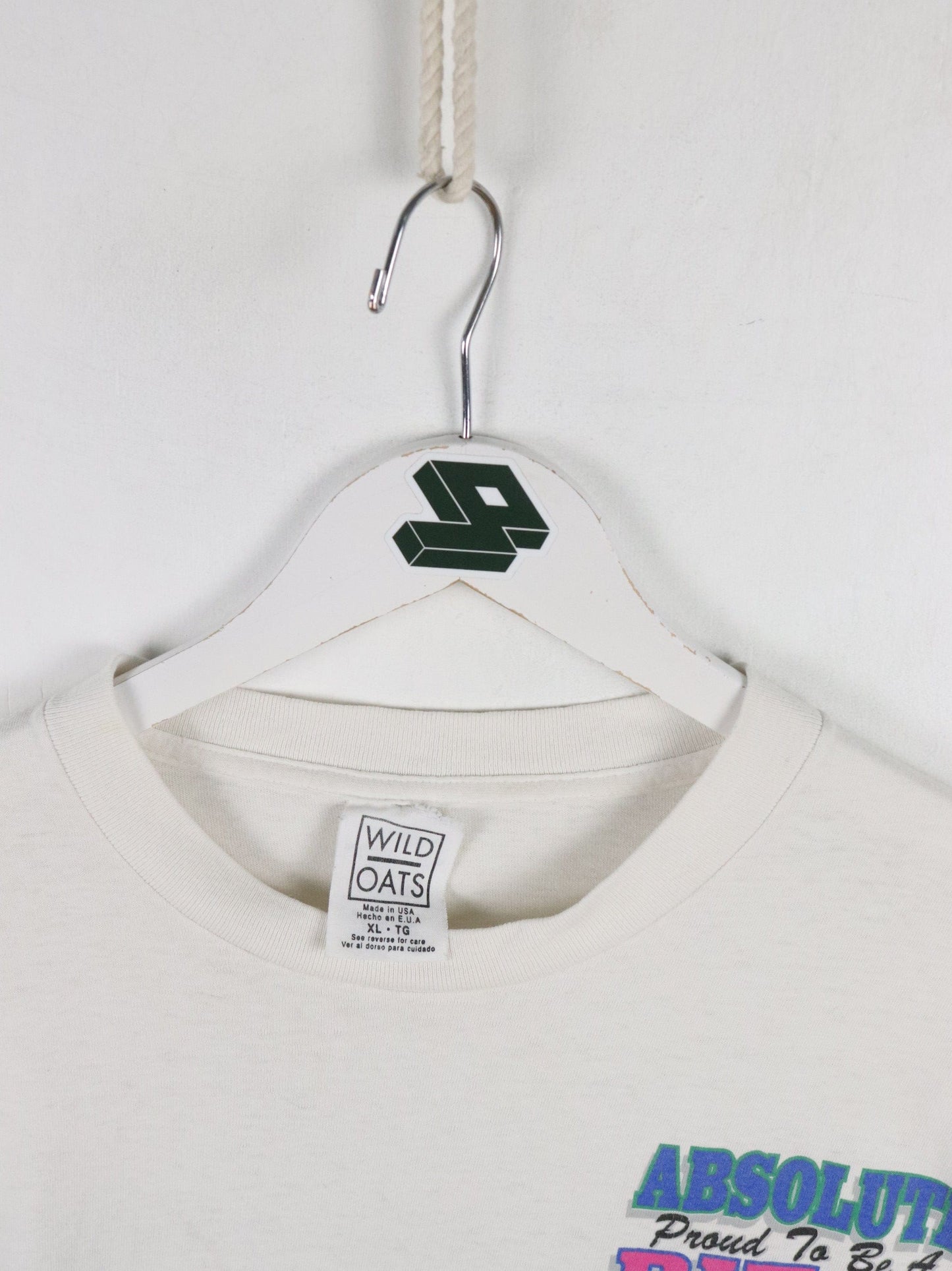 Vintage Absolute Bitch T Shirt Mens XL White from propervintagecanada